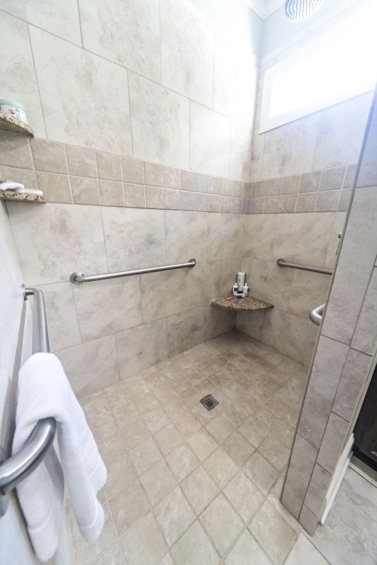 Spacious Walk-in Showers