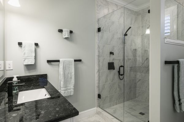Granite Shower Installation in Arlington