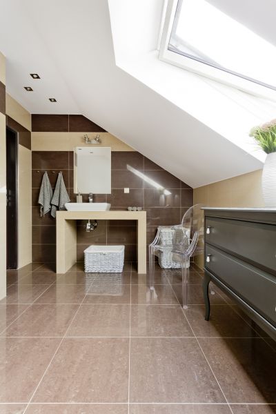 Attic Bathroom Installation in Arlington